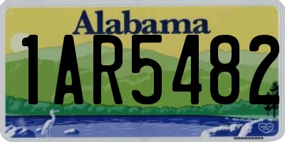 AL license plate 1AR5482