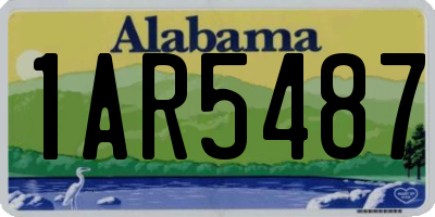 AL license plate 1AR5487