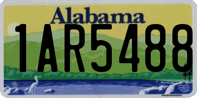 AL license plate 1AR5488