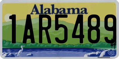 AL license plate 1AR5489