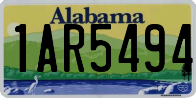 AL license plate 1AR5494