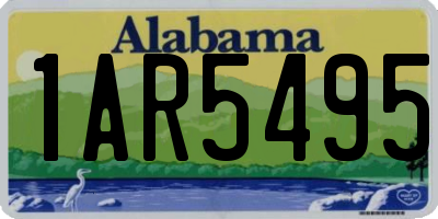 AL license plate 1AR5495