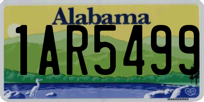 AL license plate 1AR5499