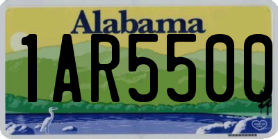 AL license plate 1AR5500