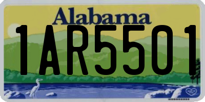 AL license plate 1AR5501