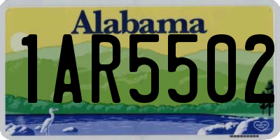 AL license plate 1AR5502