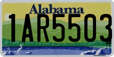 AL license plate 1AR5503
