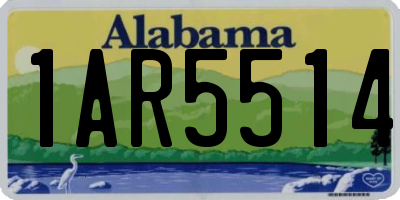 AL license plate 1AR5514