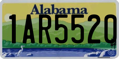 AL license plate 1AR5520