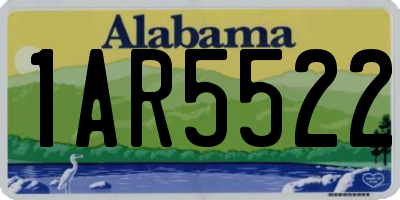 AL license plate 1AR5522