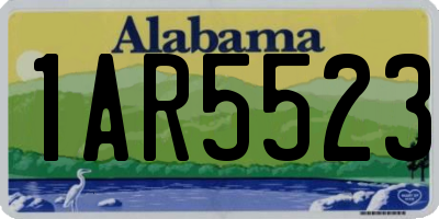AL license plate 1AR5523