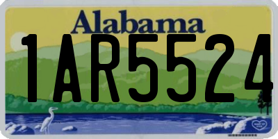 AL license plate 1AR5524
