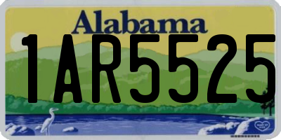 AL license plate 1AR5525