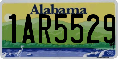 AL license plate 1AR5529
