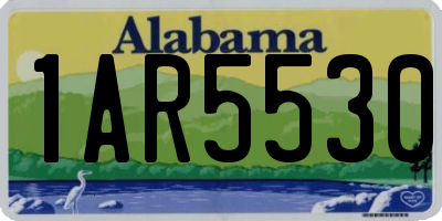 AL license plate 1AR5530