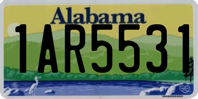 AL license plate 1AR5531