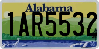 AL license plate 1AR5532