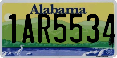 AL license plate 1AR5534