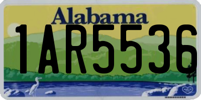 AL license plate 1AR5536