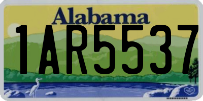 AL license plate 1AR5537