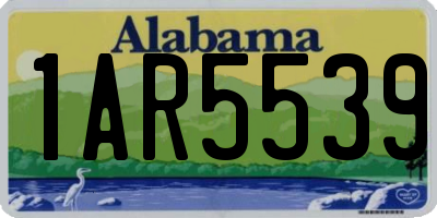 AL license plate 1AR5539