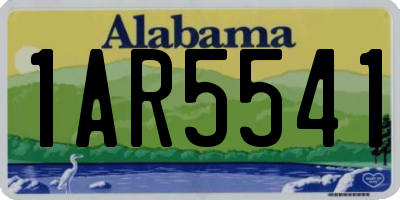 AL license plate 1AR5541