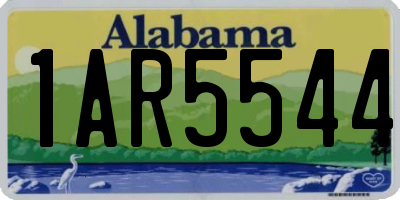AL license plate 1AR5544