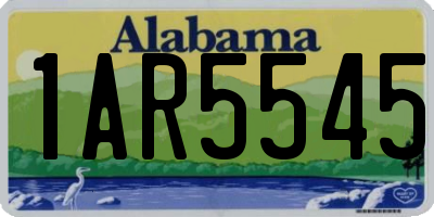 AL license plate 1AR5545