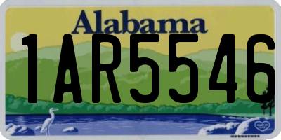 AL license plate 1AR5546