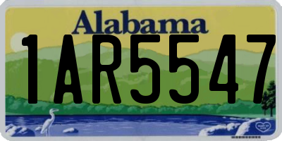 AL license plate 1AR5547