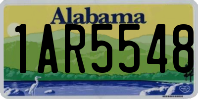 AL license plate 1AR5548
