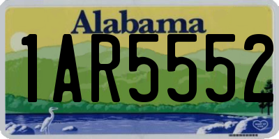AL license plate 1AR5552