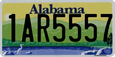 AL license plate 1AR5557
