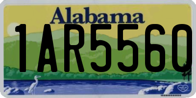 AL license plate 1AR5560