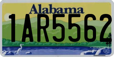 AL license plate 1AR5562