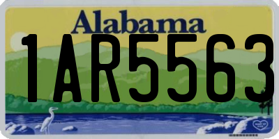 AL license plate 1AR5563
