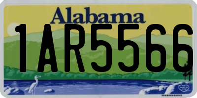 AL license plate 1AR5566
