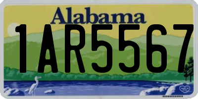 AL license plate 1AR5567