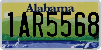 AL license plate 1AR5568