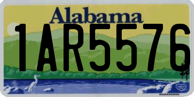 AL license plate 1AR5576