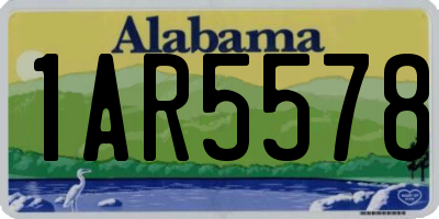 AL license plate 1AR5578