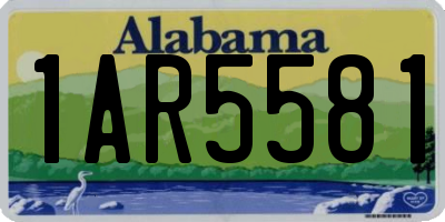 AL license plate 1AR5581