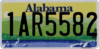 AL license plate 1AR5582