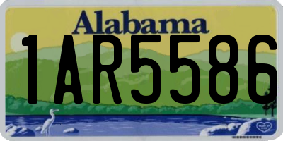 AL license plate 1AR5586