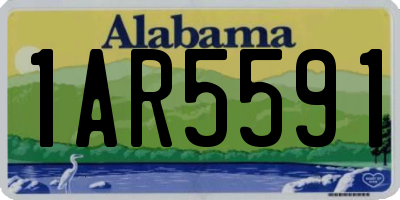 AL license plate 1AR5591