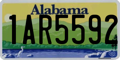 AL license plate 1AR5592