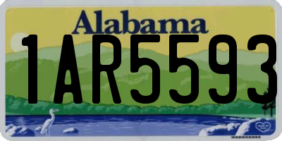 AL license plate 1AR5593