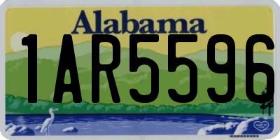 AL license plate 1AR5596