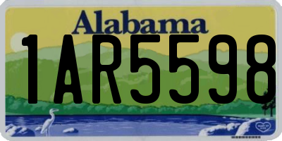 AL license plate 1AR5598