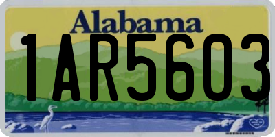 AL license plate 1AR5603